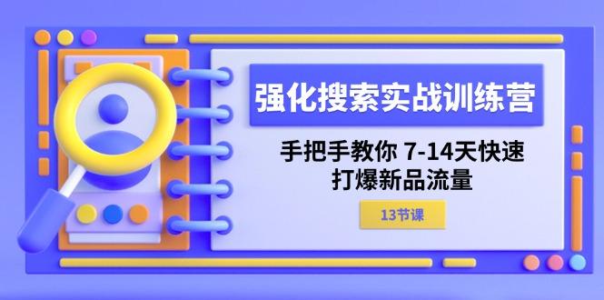 强化 搜索实战训练营，手把手教你 7-14天快速-打爆新品流量(13节课-爱我搜(25so)资源网