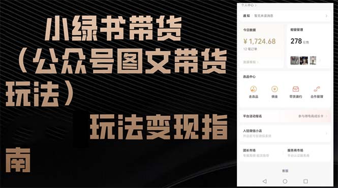 小绿书带货(公众号图文带货玩法-爱我搜(25so)资源网