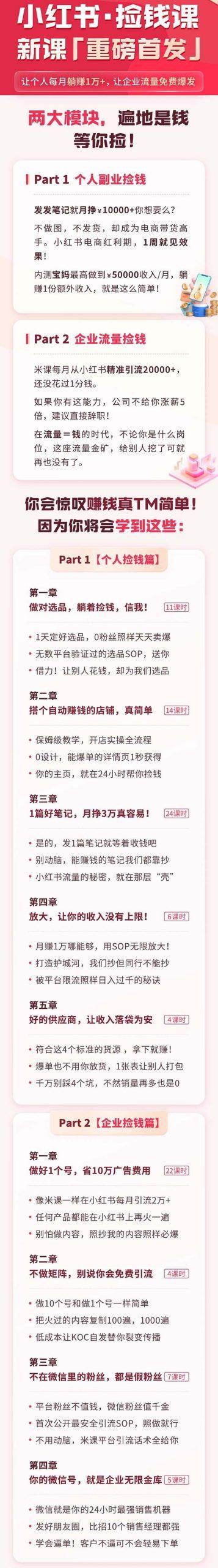 (9890期)小红书之检钱课：从0开始实测每月多赚1.5w起步，赚钱真的太简单了(98节)-爱我搜(25so)资源网