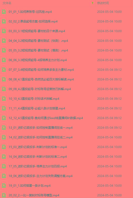 图片[1]-2024单品正价起号，直播素材投流选品：选品课+投流课+素材课+卡首屏/100节-爱我搜(25so)资源网