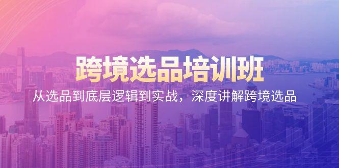 跨境选品培训班：从选品到底层逻辑到实战，深度讲解跨境选品-爱我搜(25so)资源网