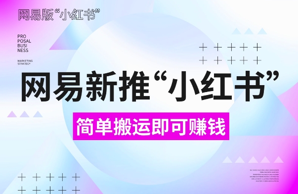 网易官方新推“小红书”，搬运即有收益，新手小白千万别错过(附详细教程)【揭秘】-爱我搜(25so)资源网