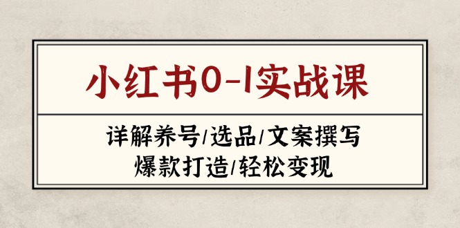 小红书0-1实战课(2023-2025-爱我搜(25so)资源网