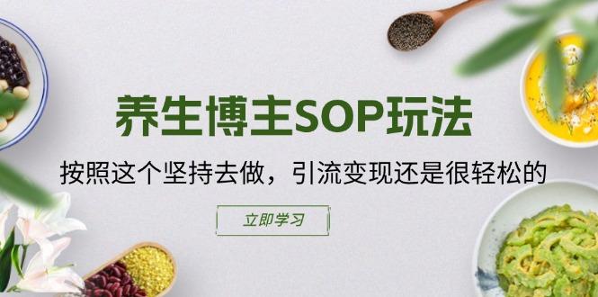 养生博主SOP玩法，按照这个坚持去做，引流变现还是很轻松的-爱我搜(25so)资源网