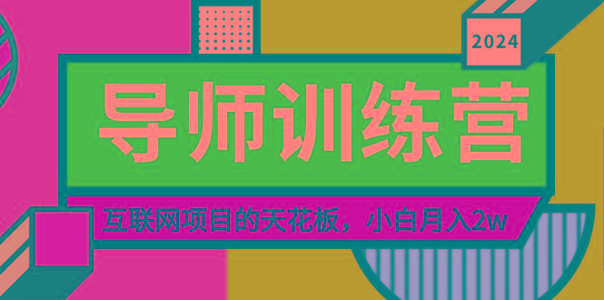 《导师训练营》精准粉丝引流的天花板，小白月入2w-爱我搜(25so)资源网
