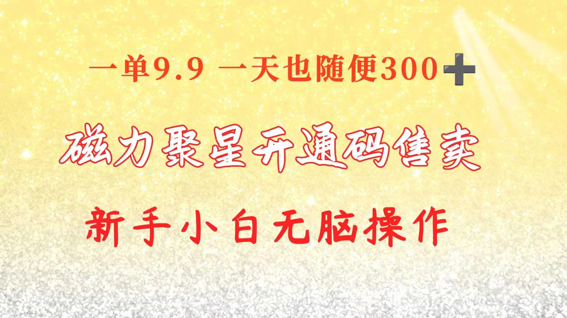 快手磁力聚星码信息差 售卖  一单卖9.9  一天也轻松300+ 新手小白无脑操作-爱我搜(25so)资源网