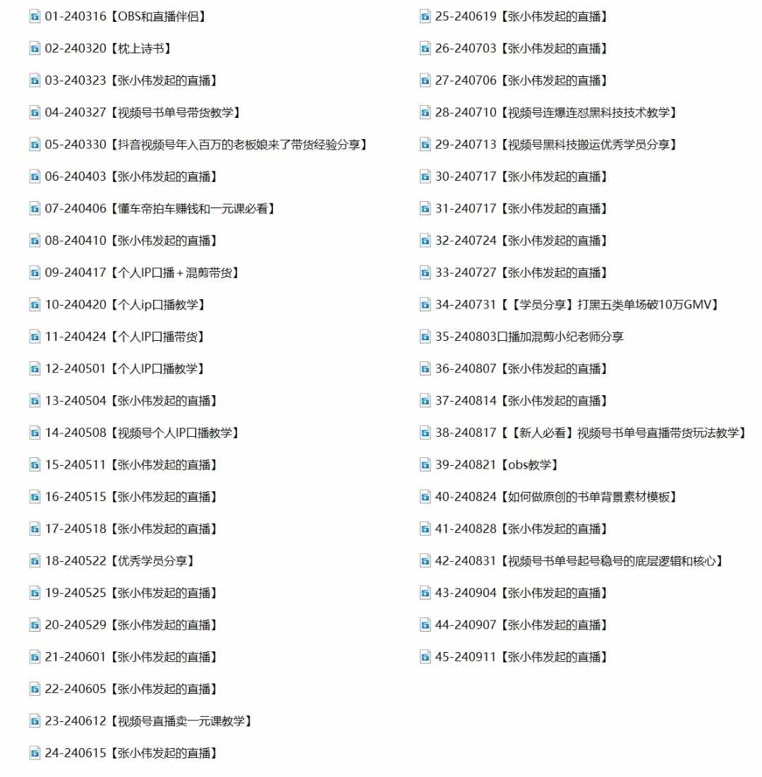2024视频号最新带货实战课：无人直播/书单号卖货/个人IP口播 (附资料素材-爱我搜(25so)资源网