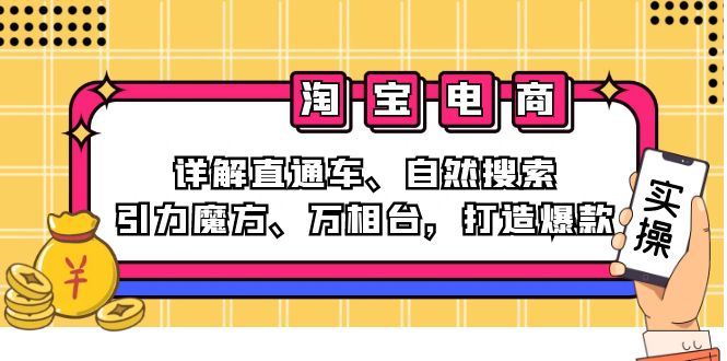 2024淘宝电商课程：详解直通车、自然搜索、引力魔方、万相台，打造爆款-爱我搜(25so)资源网
