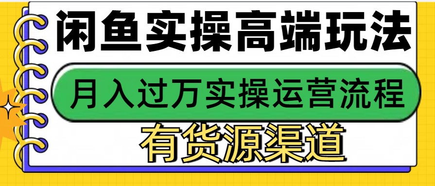 闲鱼无货源电商，操作简单，月入3W+-爱我搜(25so)资源网