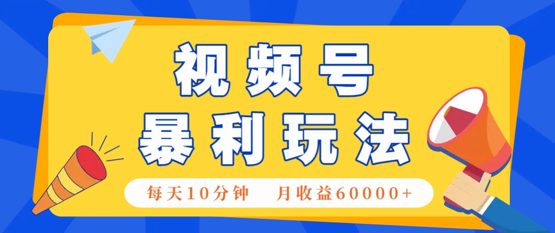 视频号AI赚钱法，每天只需10分钟，月入6万+！(超详细拆解)-爱我搜(25so)资源网