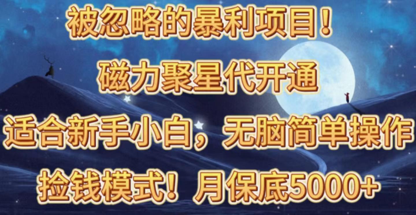 被忽略的暴利项目！磁力聚星代开通捡钱模式，轻松月入五六千-爱我搜(25so)资源网
