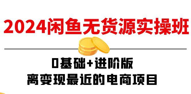 2024闲鱼-无货源实操班：0基础+进阶版，离变现最近的电商项目(15节-爱我搜(25so)资源网