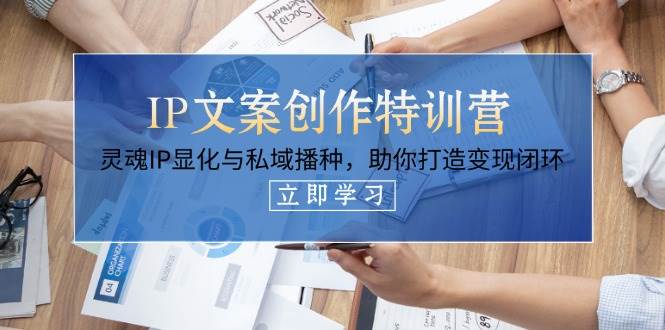 IP文案创作特训营，灵魂IP显化与私域播种，助你打造变现闭环(14节课)-爱我搜(25so)资源网