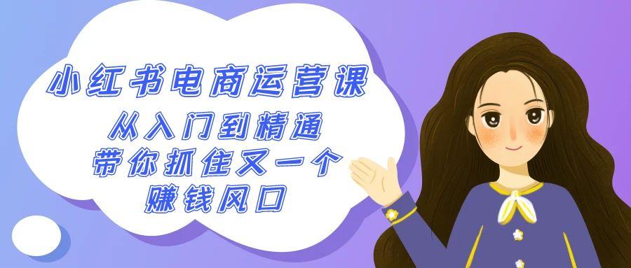 2024小红书-电商运营课，从入门到精通，带你抓住又一个赚钱风口(50节课)-爱我搜(25so)资源网