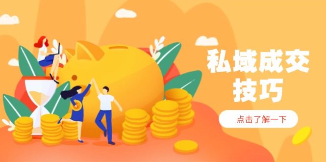 私域成交技巧，帮你从入门到精通，破解四大痛点，快速变现，轻松收钱-爱我搜(25so)资源网