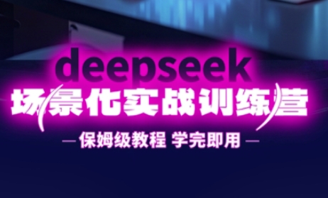 DeepSeek场景化实战训练营，保姆级教程，学完即用，手把手教你用DeepSeek提升效率-爱我搜(25so)资源网