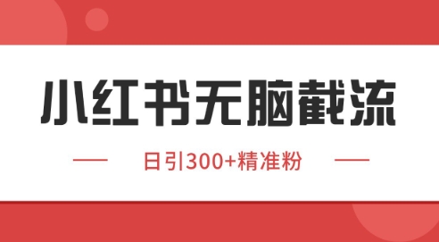 小红书截流同行客源，独家野路子获客玩法 日引200+暴力获客【揭秘】-爱我搜(25so)资源网
