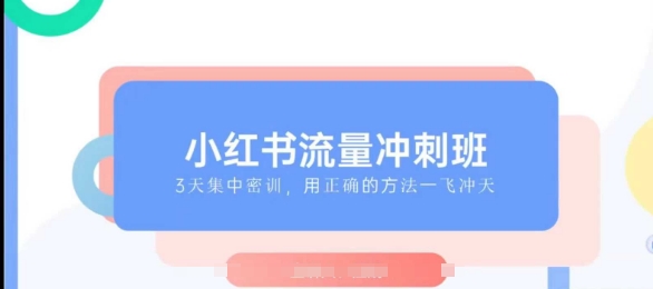 小红书流量冲刺班2025，最懂小红书的女人，快速教你2025年入局小红书-爱我搜(25so)资源网