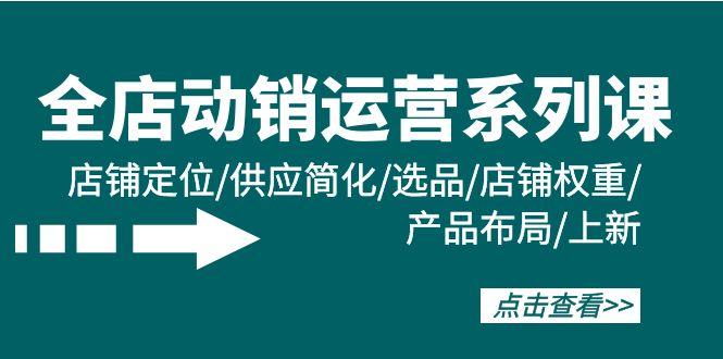 (9845期)全店·动销运营系列课：店铺定位/供应简化/选品/店铺权重/产品布局/上新-爱我搜(25so)资源网