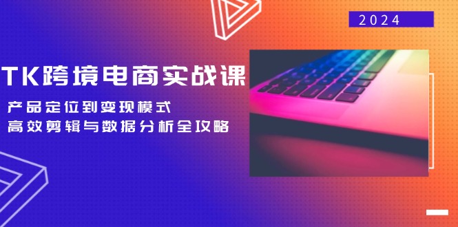 TK跨境电商实战课：产品定位到变现模式，高效剪辑与数据分析全攻略-爱我搜(25so)资源网