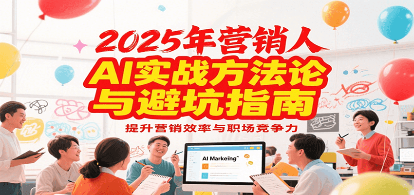 2025年营销实战方法论与避坑指南，利用AI提升营销效率与职场竞争力-爱我搜(25so)资源网