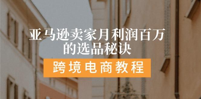 亚马逊卖家月利润百万的选品秘诀:  抓重点/高利润/大方向/大类目/选品…-爱我搜(25so)资源网