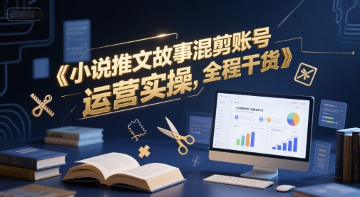 小说推文故事混剪账号运营实操，全程干货-爱我搜(25so)资源网