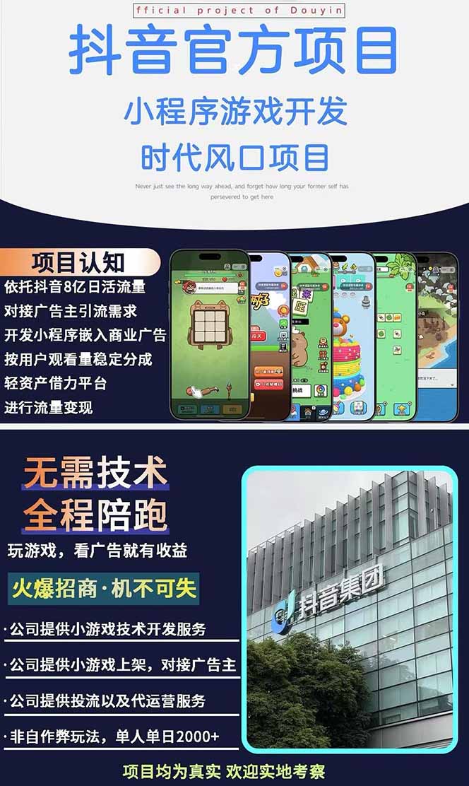 图片[1]-2025最热抖音官方项目 Ai时代风口项目小程序游戏开发 实测单个游戏日收…-爱我搜(25so)资源网