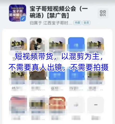 宝子哥头部团队短视频带货，以混剪为主，不需要真人出镜，不需要拍摄【更新】-爱我搜(25so)资源网