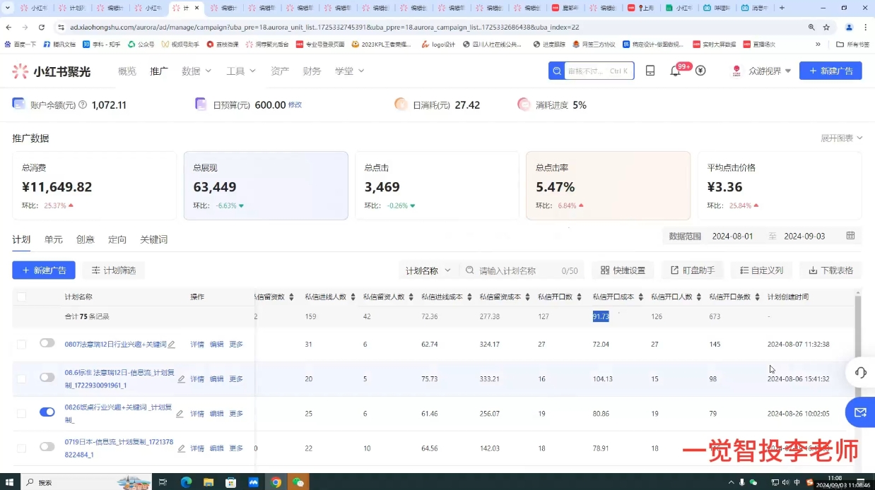 李老师·小红书运营投流，0基础实战教学-爱我搜(25so)资源网