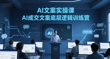 AI文案实操课，AI成交文案底层逻辑训练营-爱我搜(25so)资源网