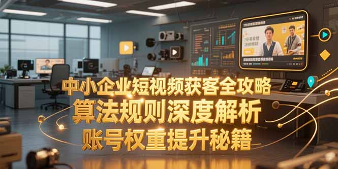 中小企业短视频获客全攻略，算法规则深度解析，账号权重提升秘籍-爱我搜(25so)资源网