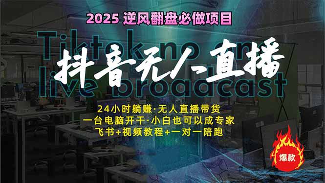 抖音无人直播新风口：轻松实现睡后收入，一人管理多设备，24小时不间断…-爱我搜(25so)资源网
