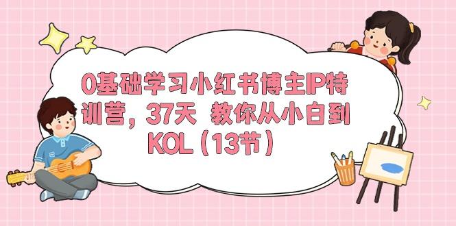 0基础学习小红书博主IP特训营，37天 教你从小白到KOL(13节-爱我搜(25so)资源网